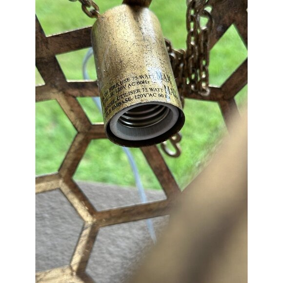 Sphere Shaped Hanging Light Home Decor Gift Idea Geometric Boho Modern Electric - Picture 9 of 16